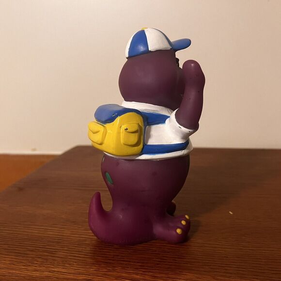 Vintage Barney Purple Dinosaur Coin Piggy Bank Back to School 1992 Lyons Group - Picture 3 of 6